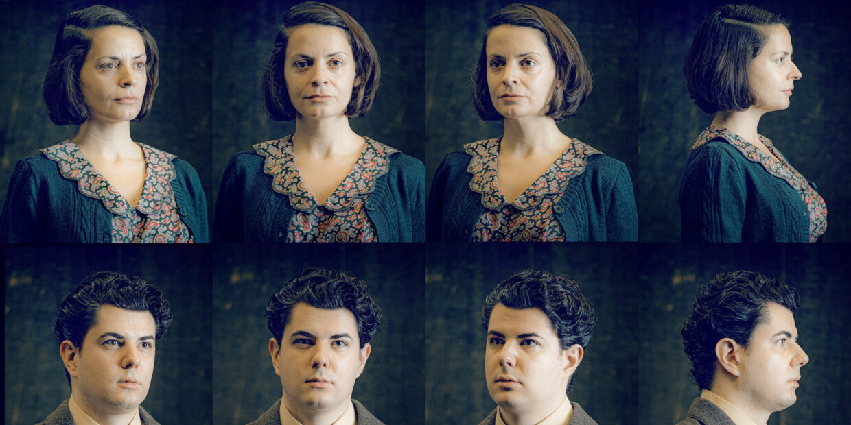 Alexandra Samouilidou und Gabriel Rollinson verkörpern in Udo Zimmermanns „Weiße Rose“ am Staatstheater Mainz Sophie und Hans Scholl