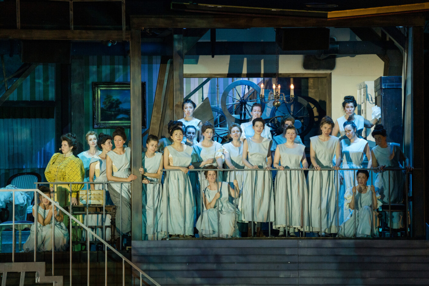 Szenenbild aus „Der fliegende Holländer“ bei Oper im Steinbruch St. Margarethen